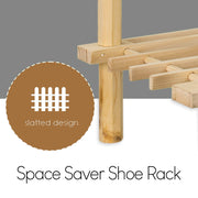 Organize Your Shoes in Style with a Wooden Shoe Rack
