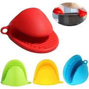 Heat-Resistant Silicone Mini Oven Mitts: Convenient Kitchen Pinch Grips for Cooking