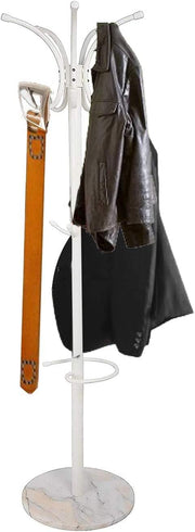 Freestanding Coat Stand with Marble Base