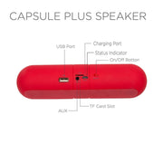 Bluetooth speaker with FM radio, TF card, and USB support for on-the-go music.