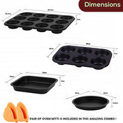 Essentials of Baking: The Ultimate 5-Piece Bakeware Set