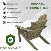 Adirondack Wooden Chair / Decking Chairs for Patio/Porch & Outdoor, Pool side