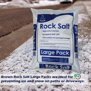 De-Icing Rock Salt 25KG Bag / Salt Grit for Paths, Driveways & Roads of Snow & Ice