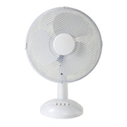 Portable Desk Fan, 12 Inch - 3 Speeds / Rechargeable & Oscillating