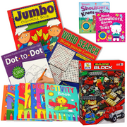 Whimsical World: Puzzles, Coloring, and Nursery Rhymes Books Bundle with 1000pc Blocks