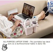 Bed Tray / Laptop Table with Compartments / Convenient Lap Desk