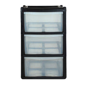 3 Tier Plastic Storage Cabinet Drawer