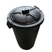 50L Plastic Lockable Garbage Can for Indoor and Outdoor Use with Trash Can Lid