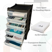 6 Tier Storage Cabinet Drawers / A4 Filling Organizer