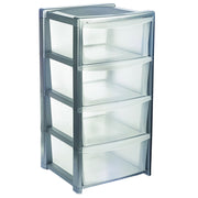 4 Tier Plastic Storage Cabinet Drawer